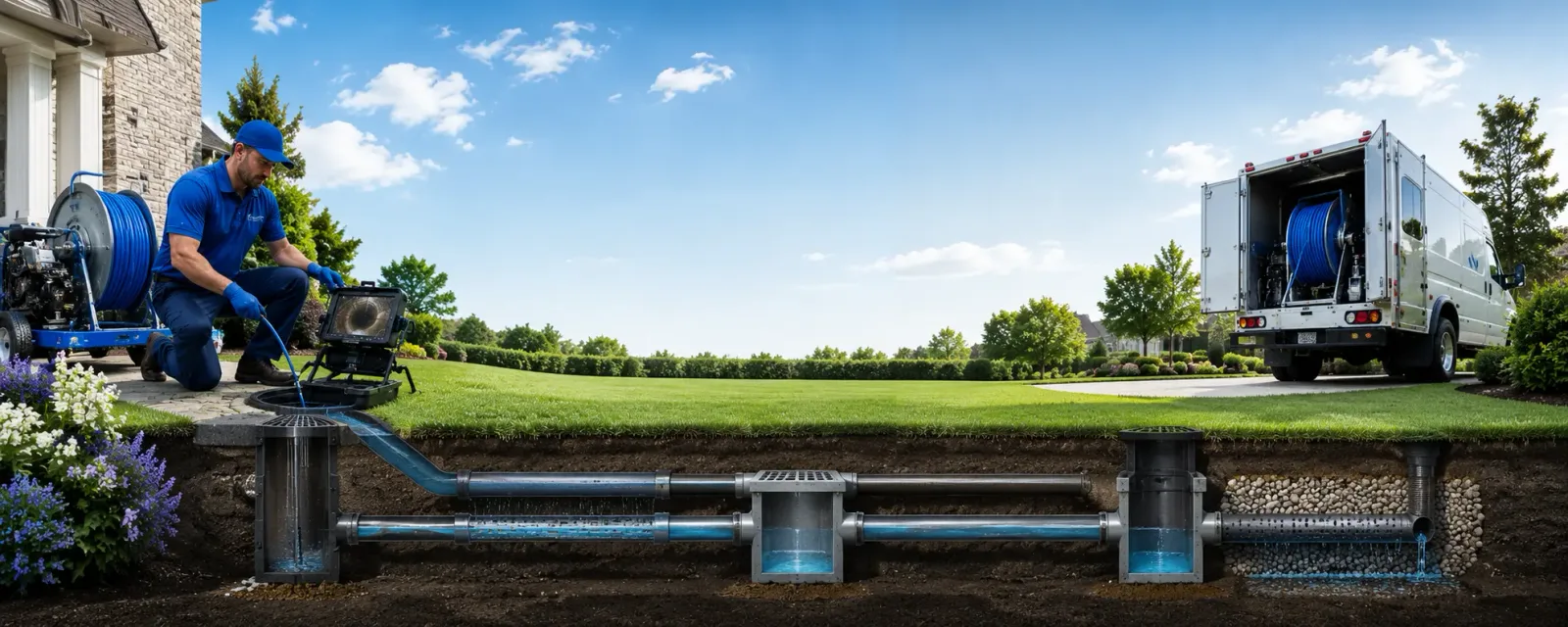 Outdoor drain cleaning information for Bayside, TX